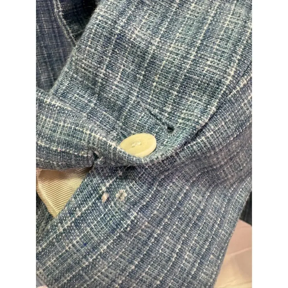 Sandro Blue Nars Blazer Size 36 As Is Condition - Picture 12 of 12